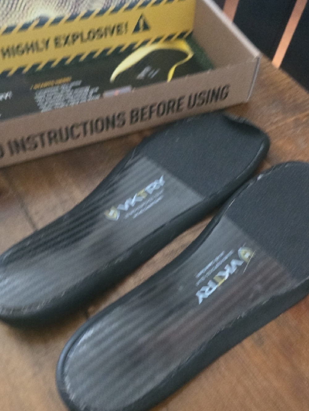 VKTRY Men’s Black Performance Insoles - Low-Profile Support - Picture 7 of 9